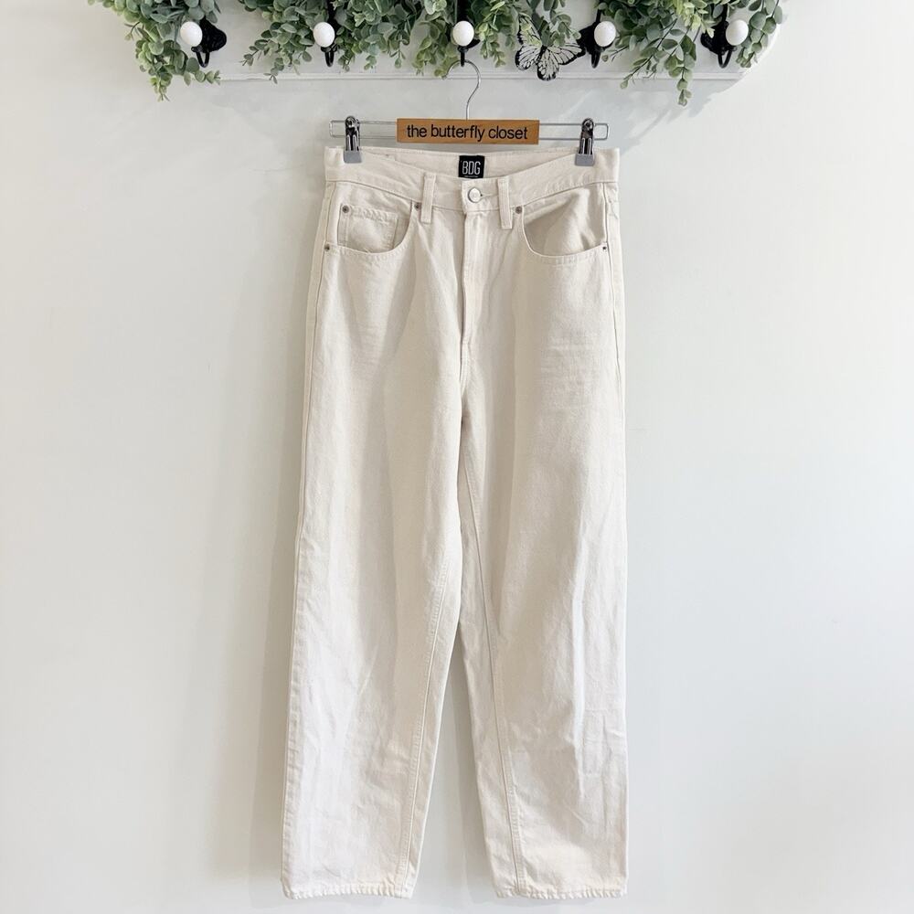 urban outfitters BDG White High Rise Baggy Jeans Size 28 Q5031